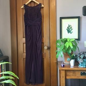 David’s Bridal Bridesmaids dress - Plum/8